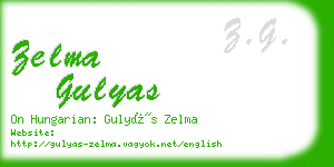 zelma gulyas business card